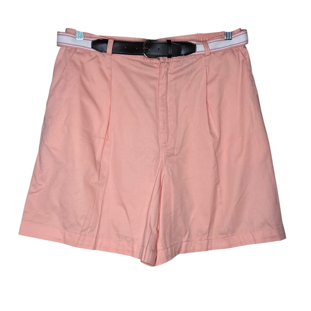 Cabin Creek NWT‎ Pleated Shorts with Belt High Waist Cotton Blend Size 16 Y2K